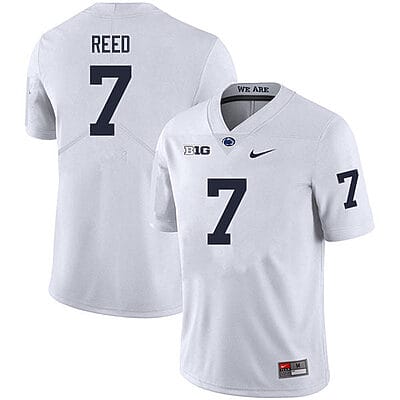 Penn State Jaylen Reed Jersey #7 College Football Game White With Name