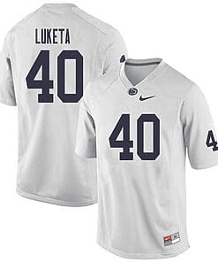 Penn State Jesse Luketa Jersey #40 College Football Game White With Name