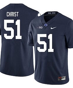 Penn State Jimmy Christ Jersey #51 College Football Game Navy With Name