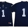 Penn State Joe Paterno Jersey #1 College Football Game Navy No Name