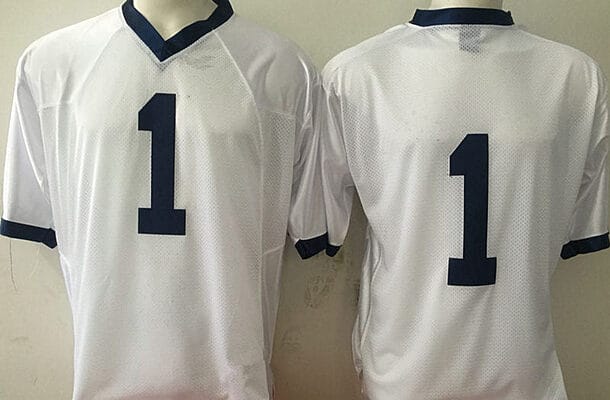 Penn State Joe Paterno Jersey #1 College Football Game White With Name