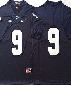Penn State Joey Porter Jr Jersey #9 College Football Game Navy No Name