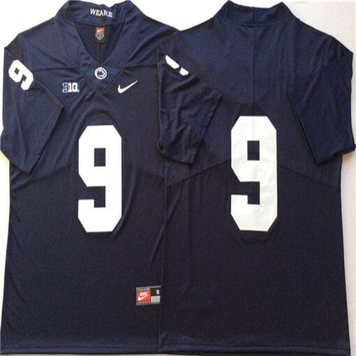 Penn State Joey Porter Jr Jersey #9 College Football Game Navy No Name