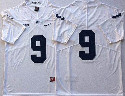 Penn State Joey Porter Jr Jersey #9 College Football Game White No Name