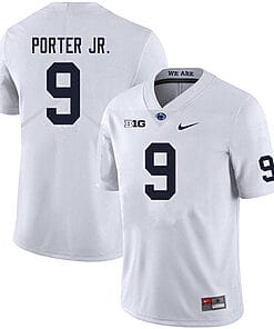 Penn State Joey Porter Jr Jersey #9 College Football Game White With Name