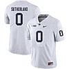 Penn State Jonathan Sutherland Jersey #0 College Football Game White With Name