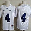 Penn State Journey Brown Jersey #4 College Football Game White No Name