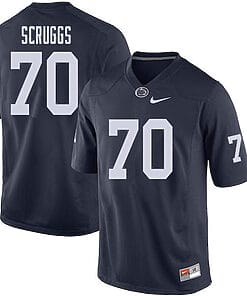 Penn State Juice Scruggs Jersey #70 College Football Game Navy With Name