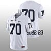 Penn State Juice Scruggs Jersey #70 College Football Game White No Name