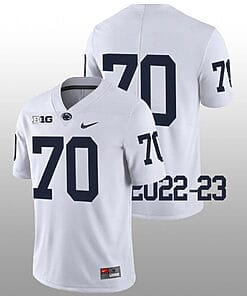 Penn State Juice Scruggs Jersey #70 College Football Game White No Name