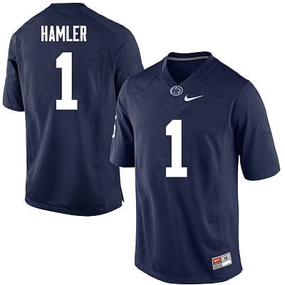Penn State KJ Hamler Jersey #1 College Football Game Navy With Name