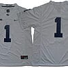 Penn State KJ Hamler Jersey #1 College Football Game White No Name