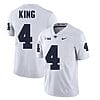 Penn State Kalen King Jersey #4 College Football Game White With Name