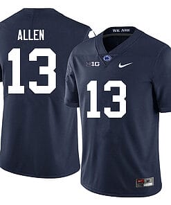 Penn State Kaytron Allen Jersey #13 College Football Game Navy With Name