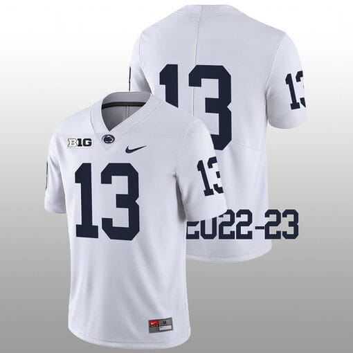 Penn State Kaytron Allen Jersey #13 College Football Game White No Name