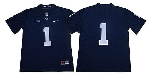 Penn State KeAndre Lambert Smith Jersey #1 College Football Game Navy No Name