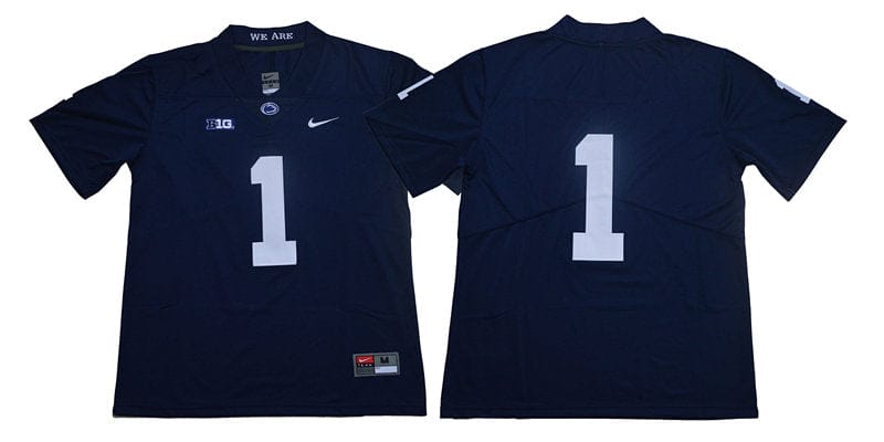 Penn State KeAndre Lambert Smith Jersey #1 College Football Game Navy No Name