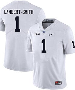 Penn State KeAndre Lambert Smith Jersey #1 College Football Game White With Name