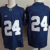 Penn State Keyvone Lee Jersey #24 College Football Game Navy No Name