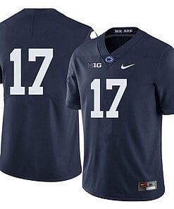 Penn State Mason Stahl Jersey #17 College Football Game Navy No Name