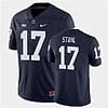 Penn State Mason Stahl Jersey #17 College Football Game Navy With Name
