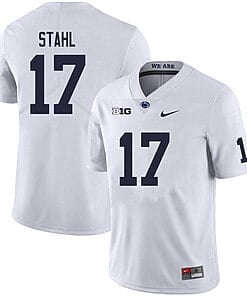 Penn State Mason Stahl Jersey #17 College Football Game White With Name