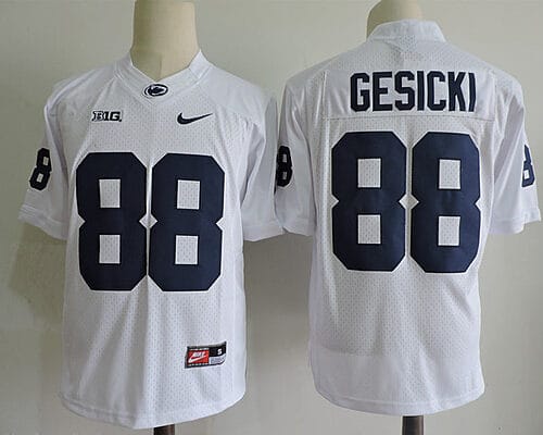 Penn State Mike Gesicki Jersey #88 College Football Game White With Name