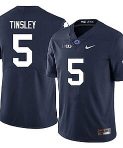 Penn State Mitchell Tinsley Jersey #5 College Football Game Navy With Name