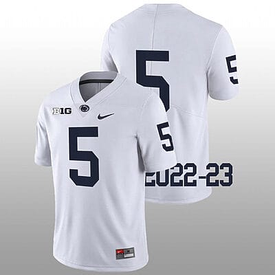 Penn State Mitchell Tinsley Jersey #5 College Football Game White No Name