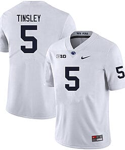 Penn State Mitchell Tinsley Jersey #5 College Football Game White With Name