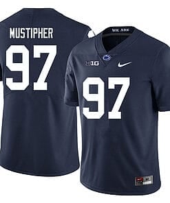 Penn State PJ Mustipher Jersey #97 College Football Game Navy With Name