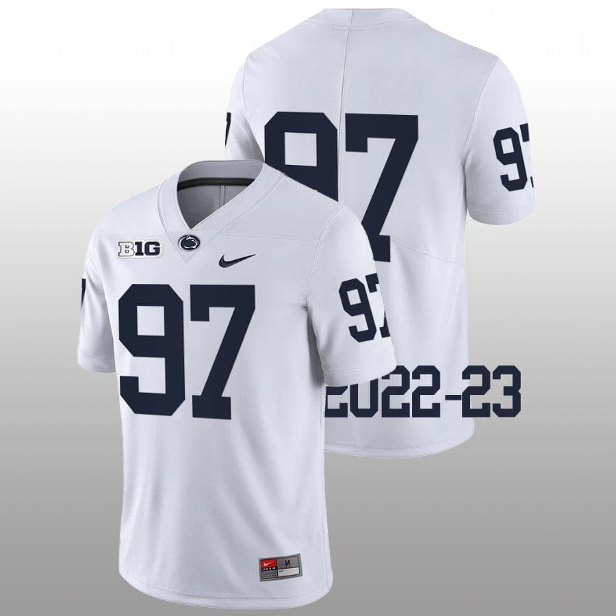 Penn State PJ Mustipher Jersey #97 College Football Game White No Name