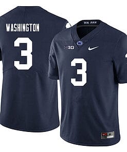 Penn State Parker Washington Jersey #9 College Football Game Navy With Name