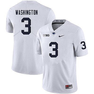 Penn State Parker Washington Jersey #9 College Football Game White With Name