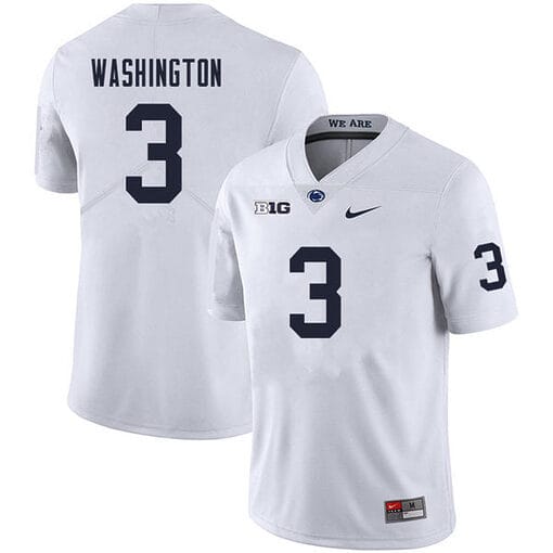 Penn State Parker Washington Jersey #9 College Football Game White With Name