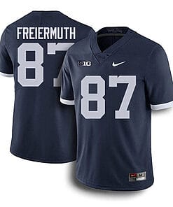 Penn State Pat Freiermuth Jersey #87 College Football Game Navy Retro With Name
