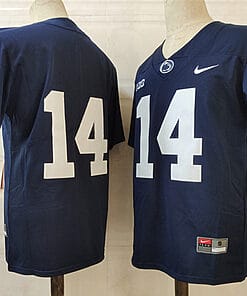 Penn State Sean Clifford Jersey #14 College Football Game Navy No Name