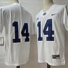 Penn State Sean Clifford Jersey #14 College Football Game White No Name