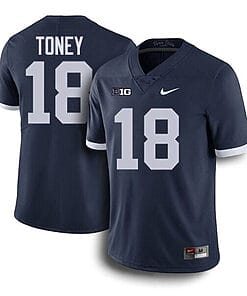 Penn State Shaka Toney Jersey #18 College Football Game Navy Retro With Name