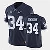 Penn State Shane Simmons Jersey #34 College Football Game Navy Retro With Name