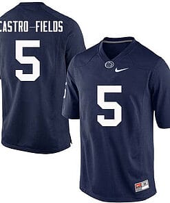 Penn State Tariq Castro Fields Jersey #5 College Football Game Navy With Name