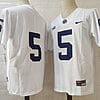 Penn State Tariq Castro Fields Jersey #5 College Football Game White No Name