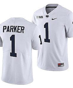 Penn State Tomarrion Parker Jersey #1 College Football Game White With Name