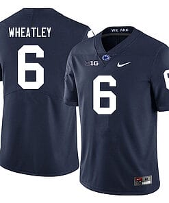Penn State Zakee Wheatley Jersey #6 College Football Game Navy With Name