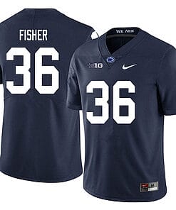 Penn State Zuriah Fisher Jersey #36 College Football Game Navy With Name