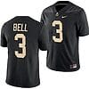 Purdue Boilermakers David Bell Jersey #3 College Football Black