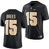 Purdue Boilermakers Drew Brees Jersey #15 College Football Black