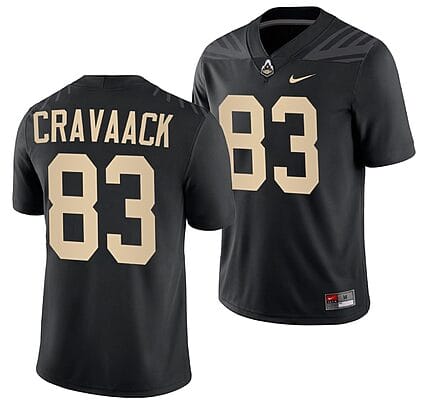 Purdue Boilermakers Jack Cravaack Jersey #83 College Football Black