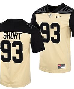 Purdue Boilermakers Kawann Short Jersey #93 College Football Gold Vapor Untouchable