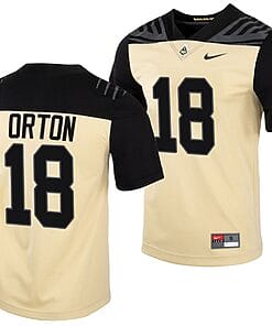 Purdue Boilermakers Kyle Orton Jersey #18 College Football Gold Vapor Untouchable